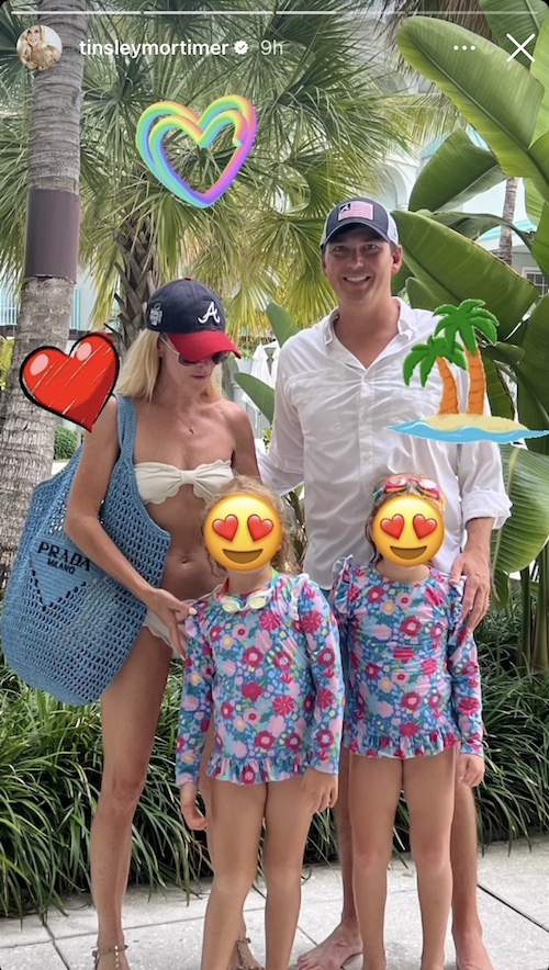 RHONY TInsley Mortimer With New Boyfriend and His Kids